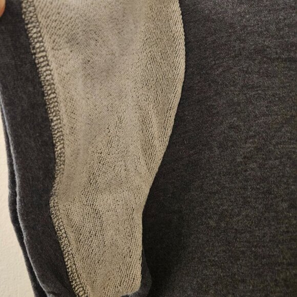 Meta activewear Distressed crop grey Colorblock jerseygym workout Gym top 1X - Picture 2 of 8